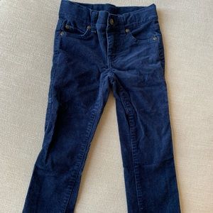 Navy blue corduroy Janie and Jack pants